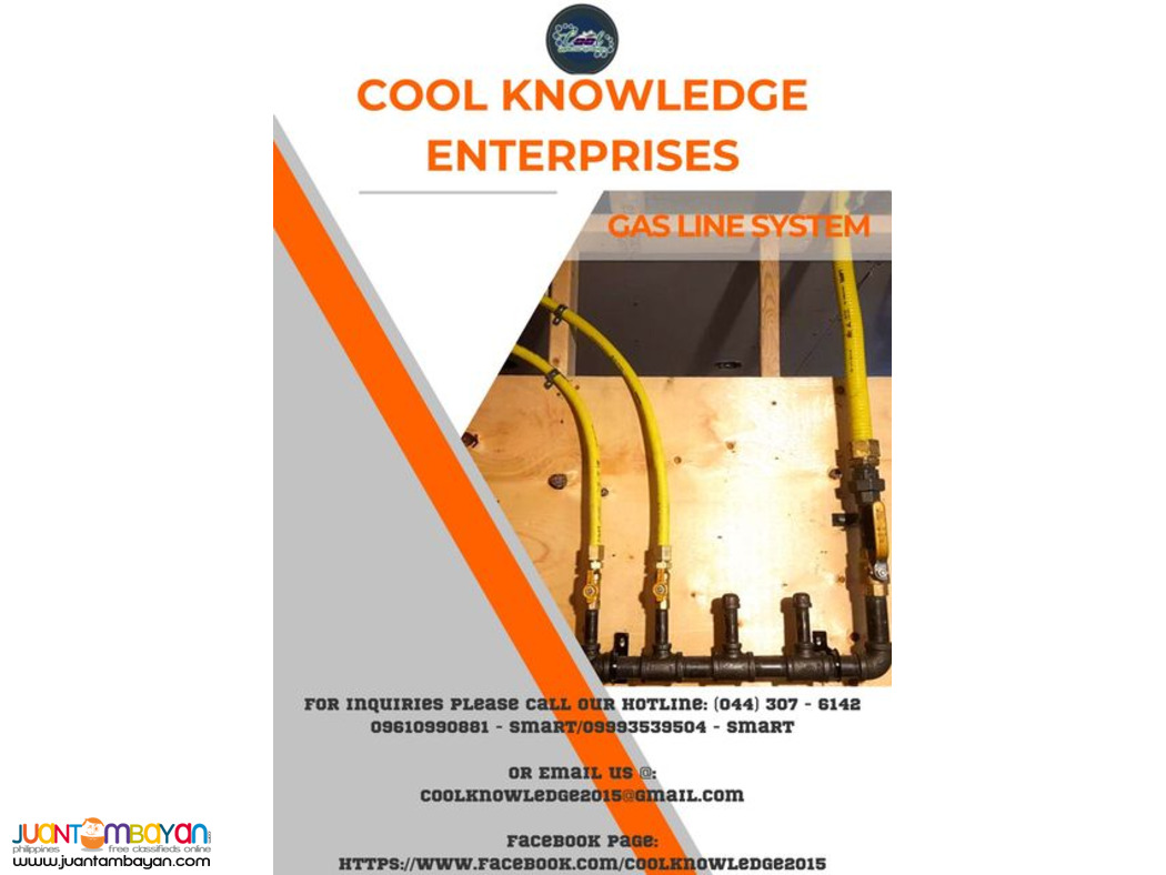 gas line system [ - services,supply and installation - ]