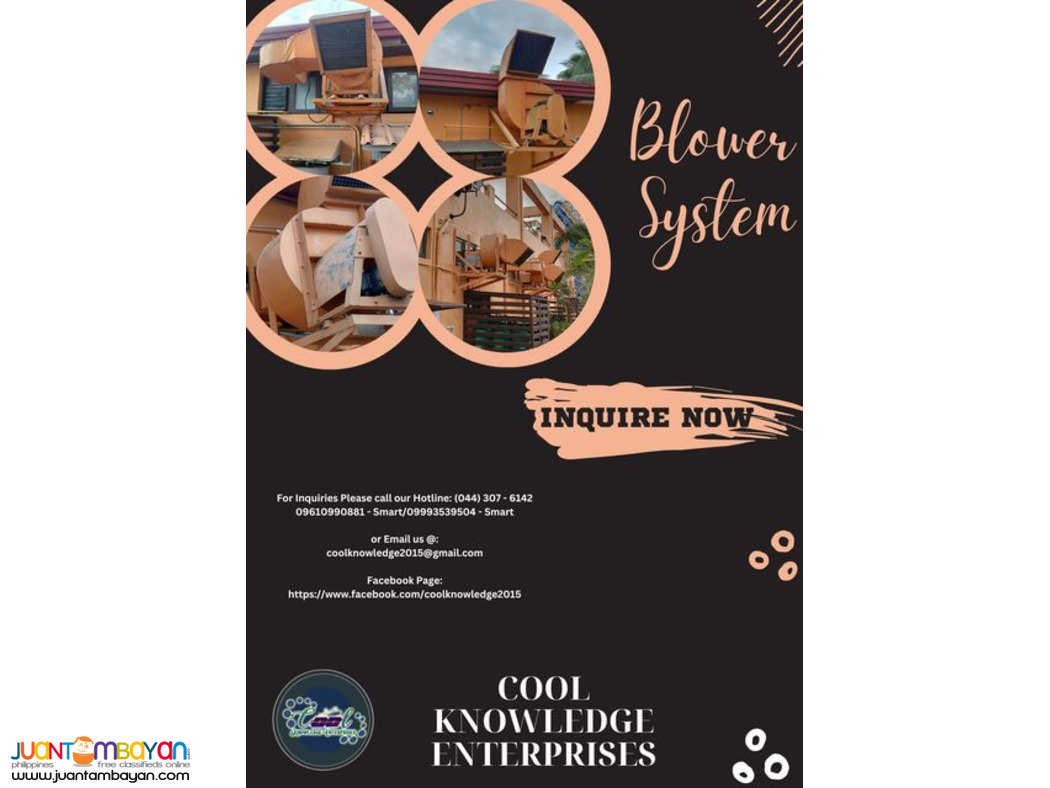 exhaust -- fresh air blower system [ servics,supply and installation ]