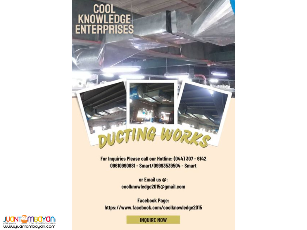 ducting system -- services,fabricate,supply and installation