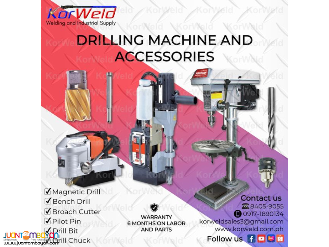 Drilling Machine - Magnetic, Bench and Broach Cutter