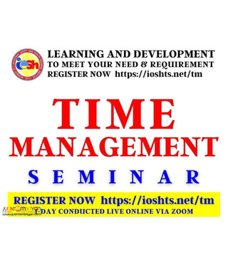 Time Management Seminar with Certificate Online via Zoom