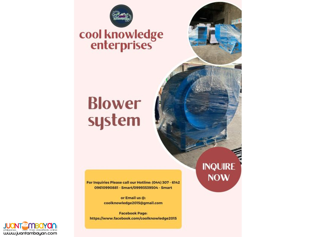 blower system -- we supply and install