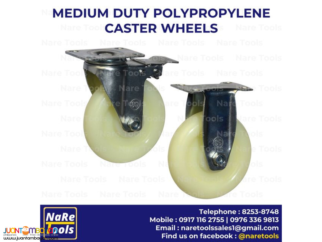 Medium Duty Polypropylene Caster Wheels 39-01-02