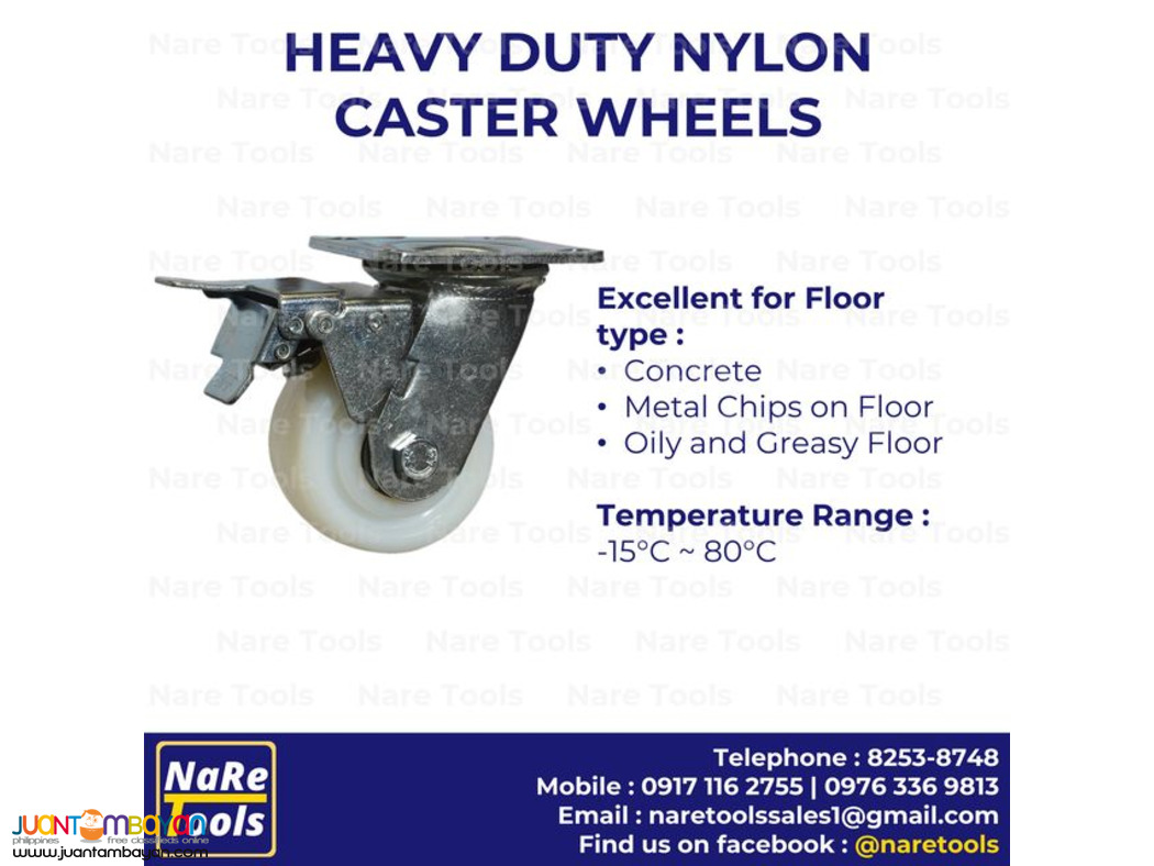 Heavy Duty Nylon Caster Wheels 39-02-03