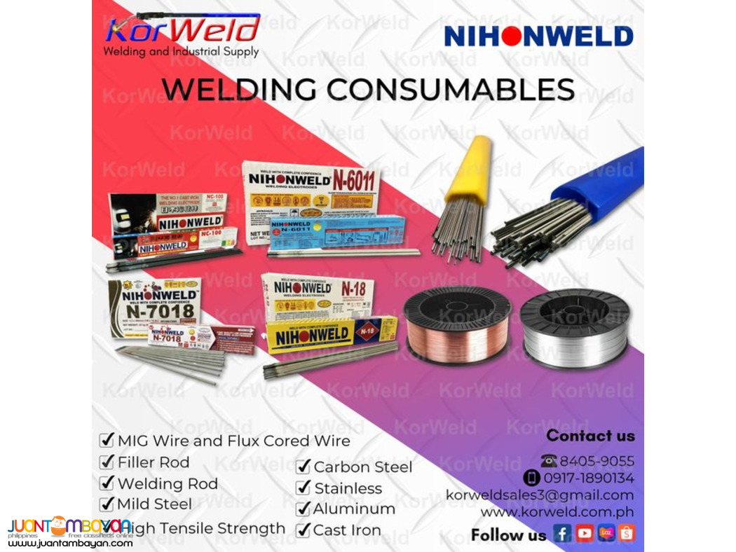 Welding Consumables - Welding Rod, Filler Rod, etc.