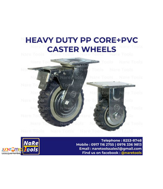 Heavy Duty PP Core + PVC Caster Wheels - 39-02-04B