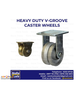 Heavy Duty V-Groove Caster Wheels - 39-04-01