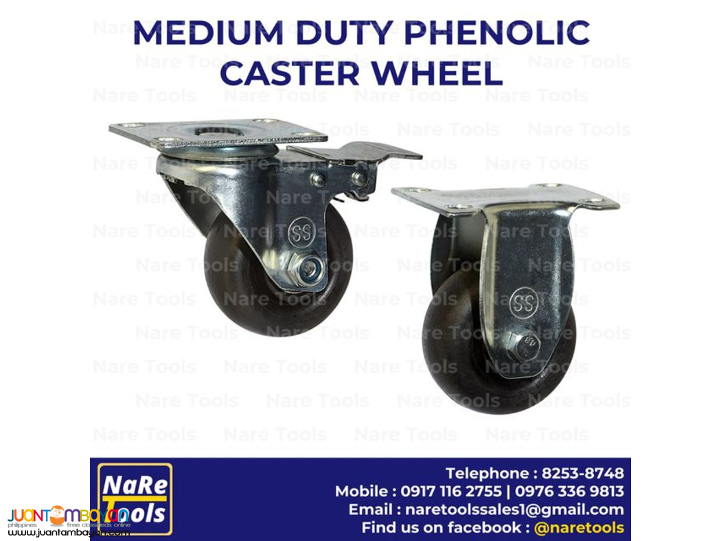 Medium Duty Phenolic Castel Wheel - 39-01-06