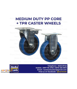 Medium Duty PP Core + TPR Caster Wheels - 39-01-05