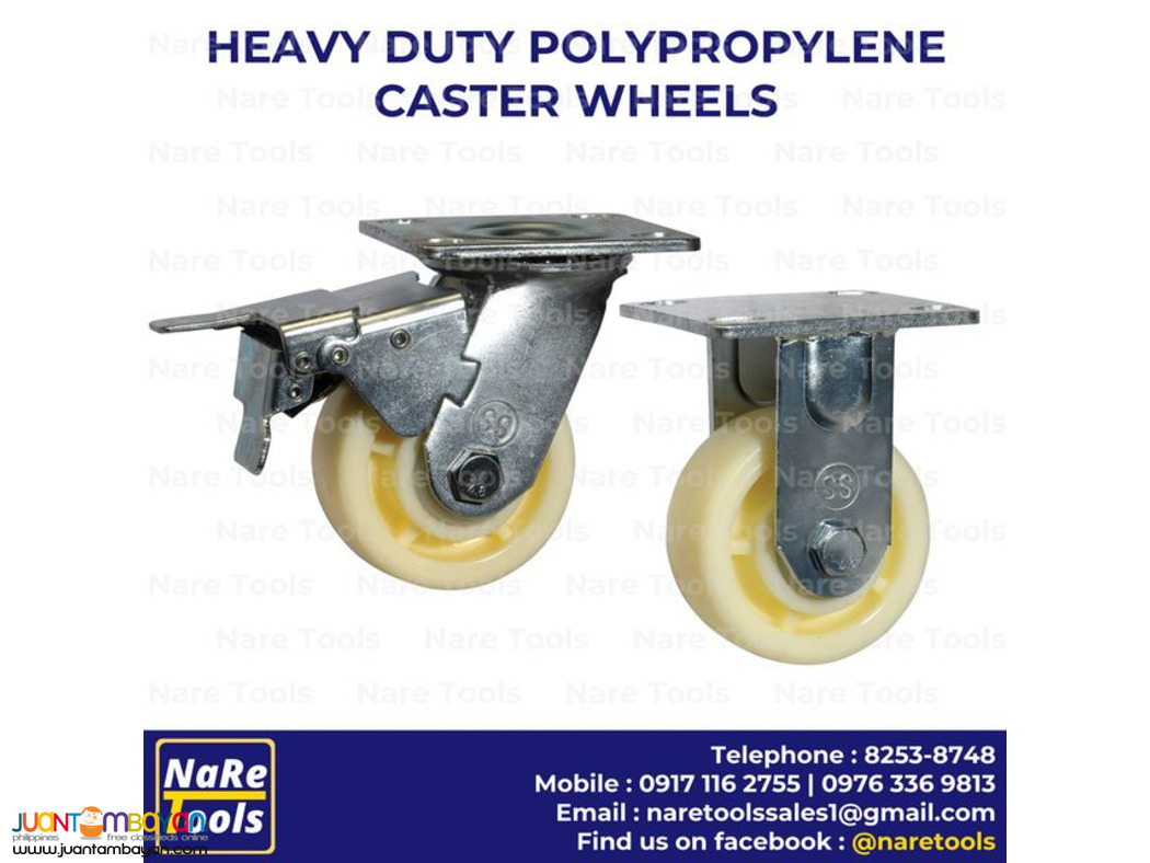 Heavy Duty Polypropylene Caster Wheels - 39-02-03