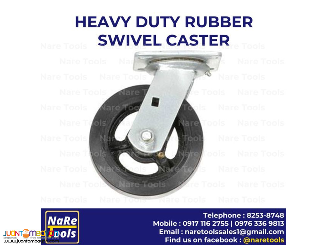 Rubber caster wheel Swivel 4