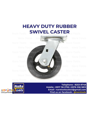 Rubber caster wheel Swivel 4