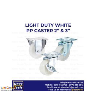Light Duty White PP Caster - 2