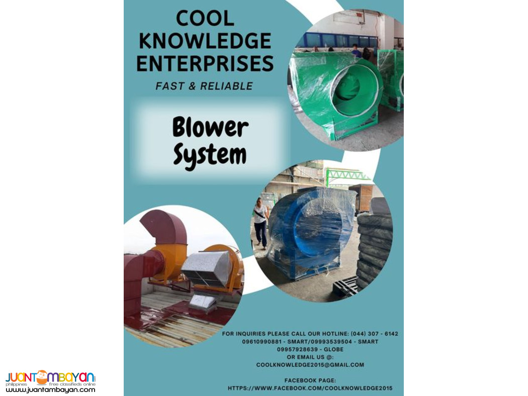 supply and installation -- blower system -- manila