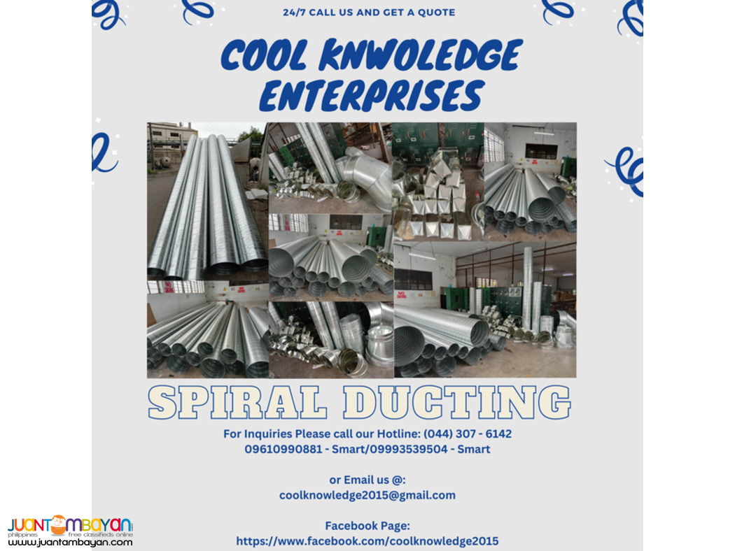 installation of spiral ducting