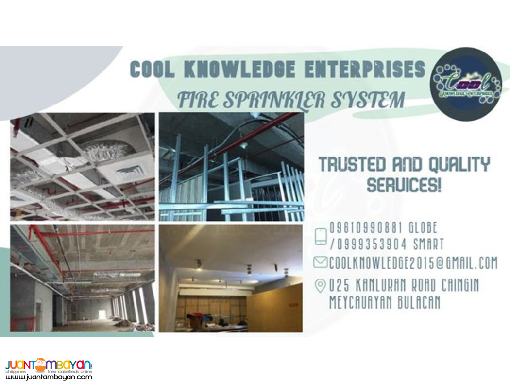 installation of fire sprinkler system