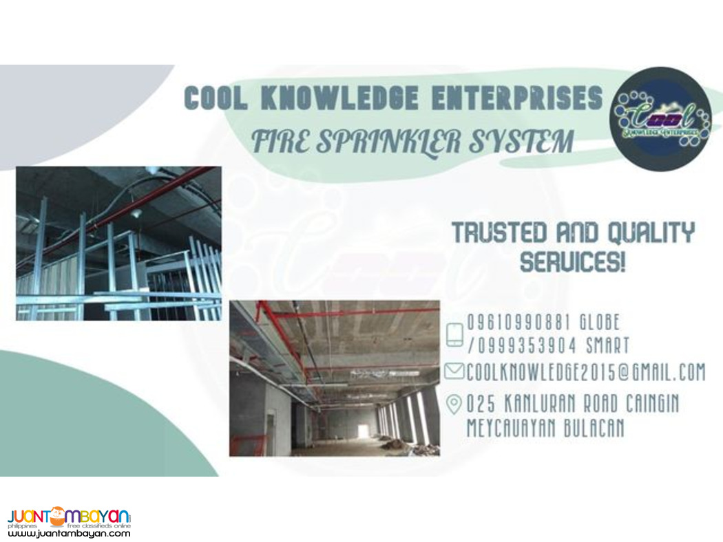 installation of fire sprinkler system