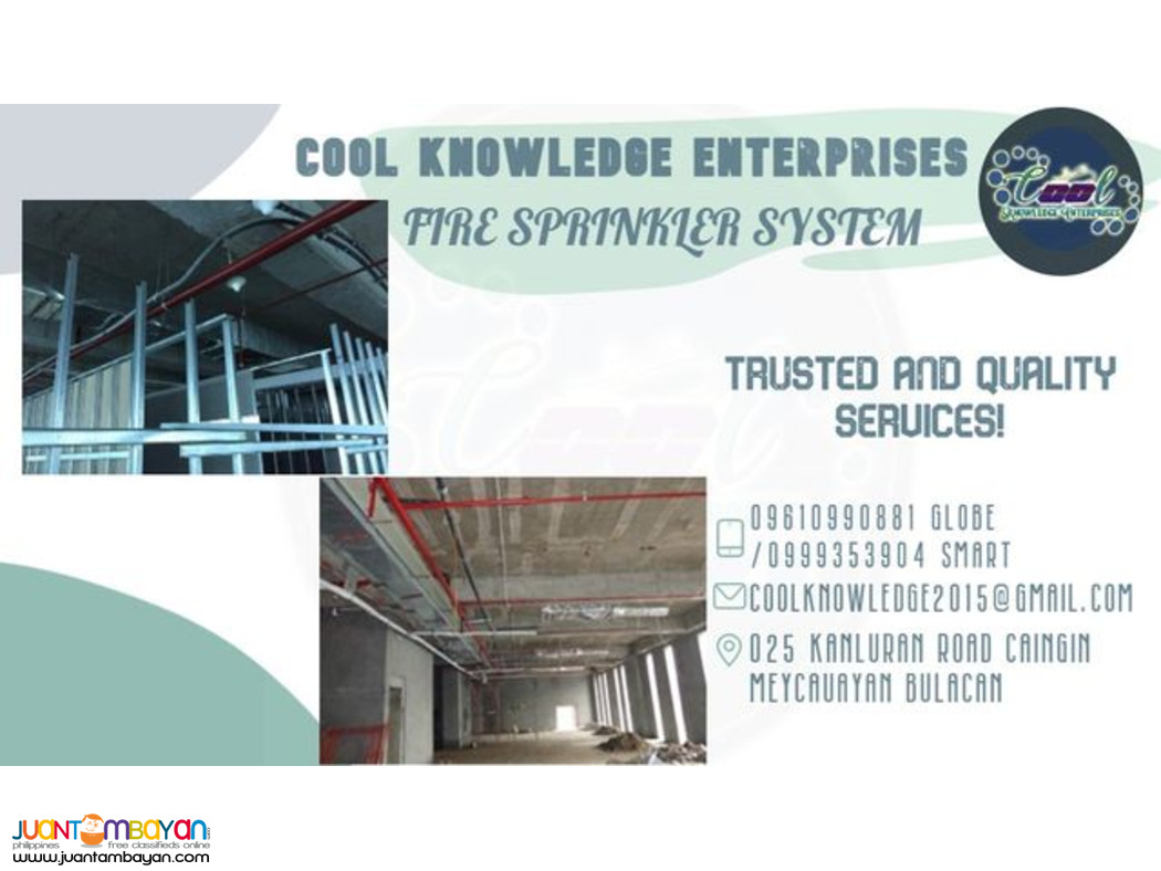 installation of fire sprinkler system