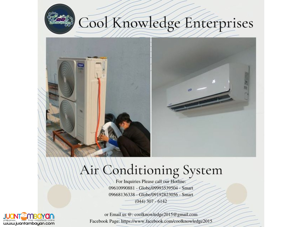 air conditioning system -- installation 