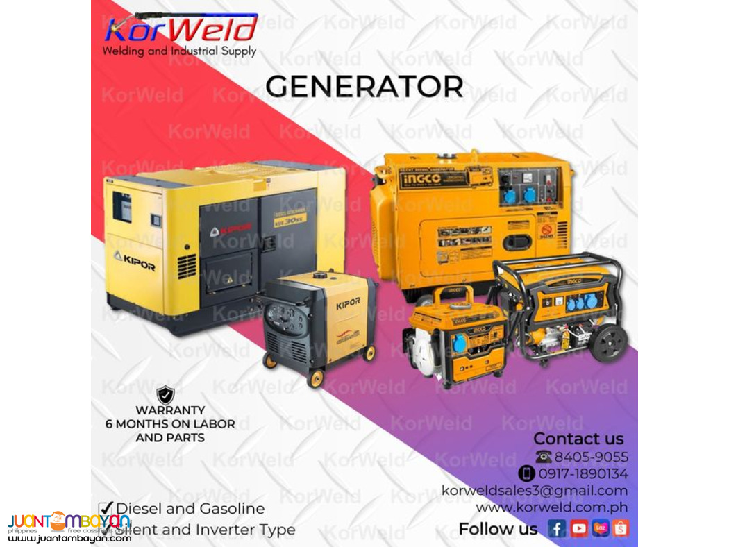 Generators - Diesel and Gasoline