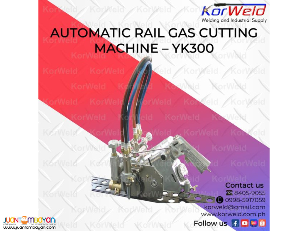Automatic Rail Gas Cutting Machine - YK300 (2 Torch)