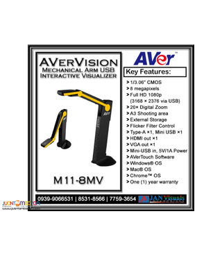 AVerVision M11-8MV Mechanical Arm USB Interactive Document Camera