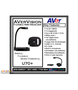 AVerVision U70+ Flexible Arm Visualizer (Document Camera)