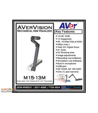 AVerVision M15-13M Mechanical Arm Visualizer (Document Camera)