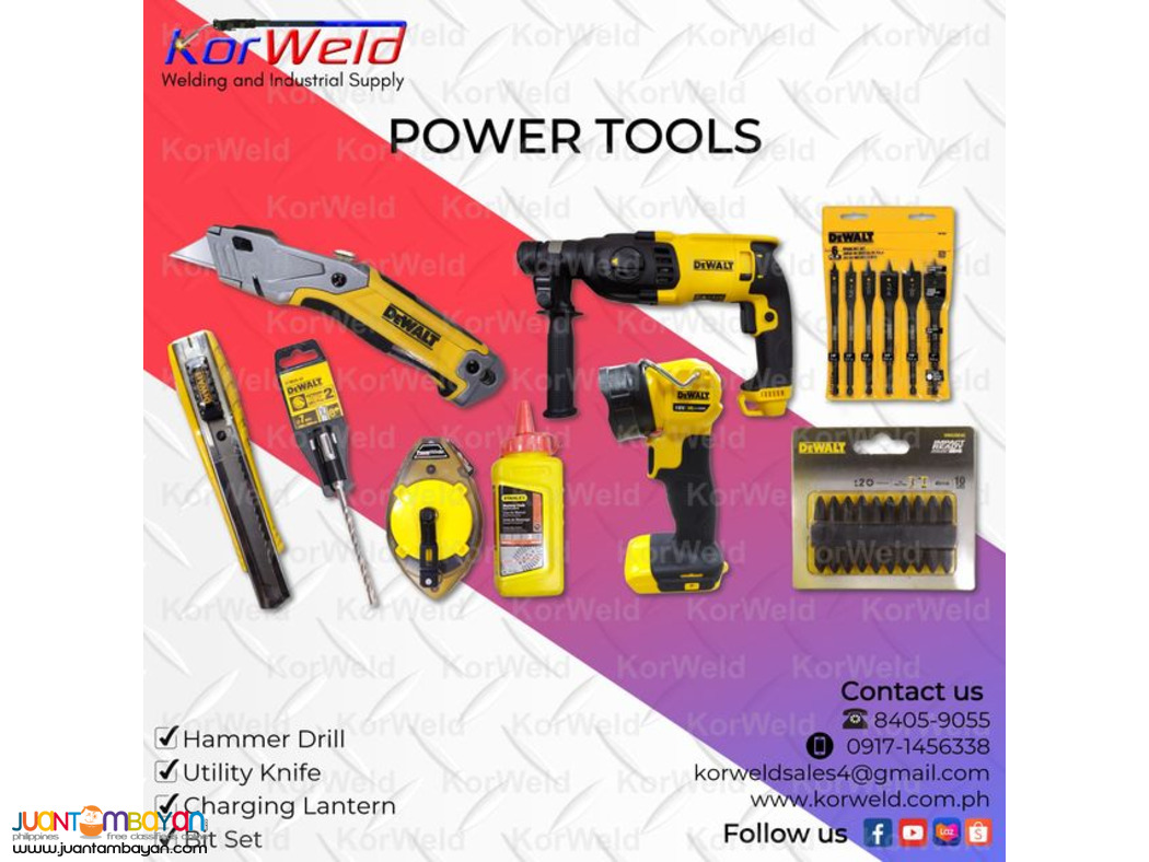 Power tools and Hand tools
