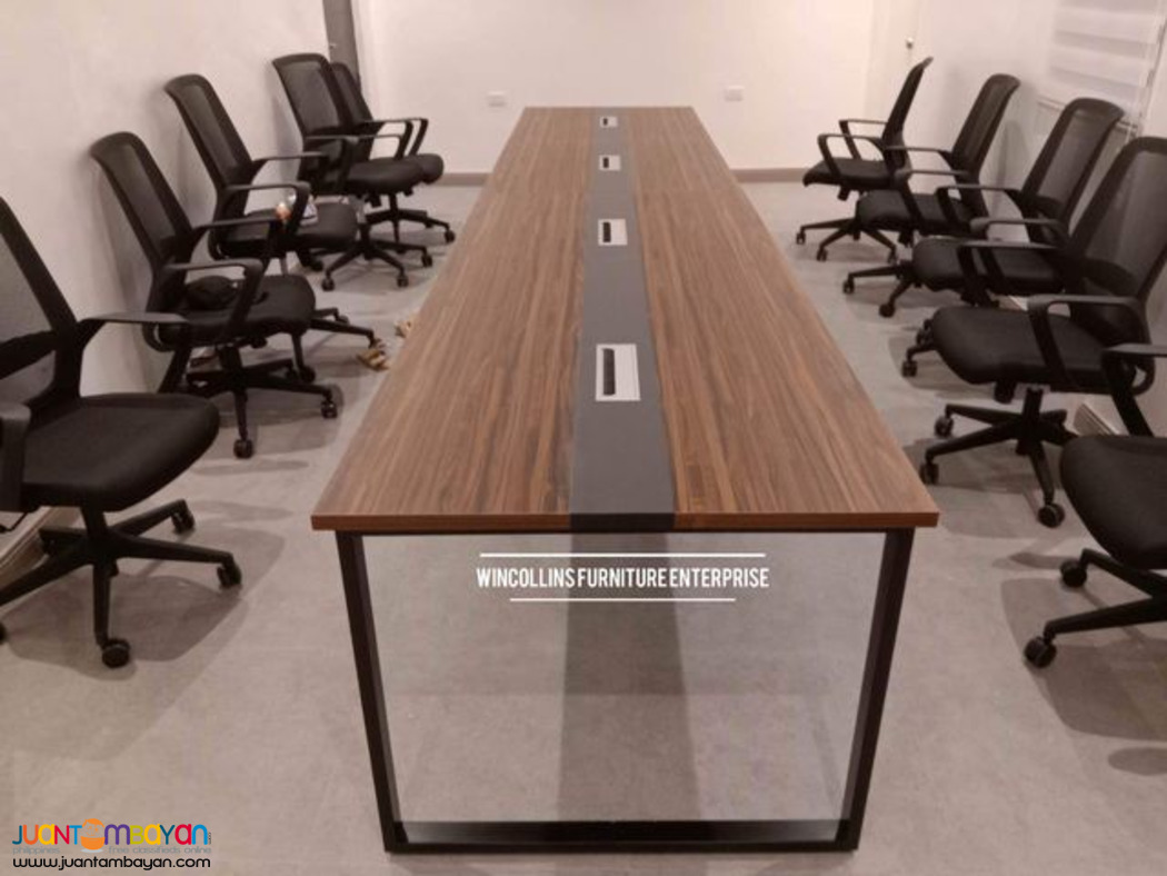 Conference table - office partition Office chairs 