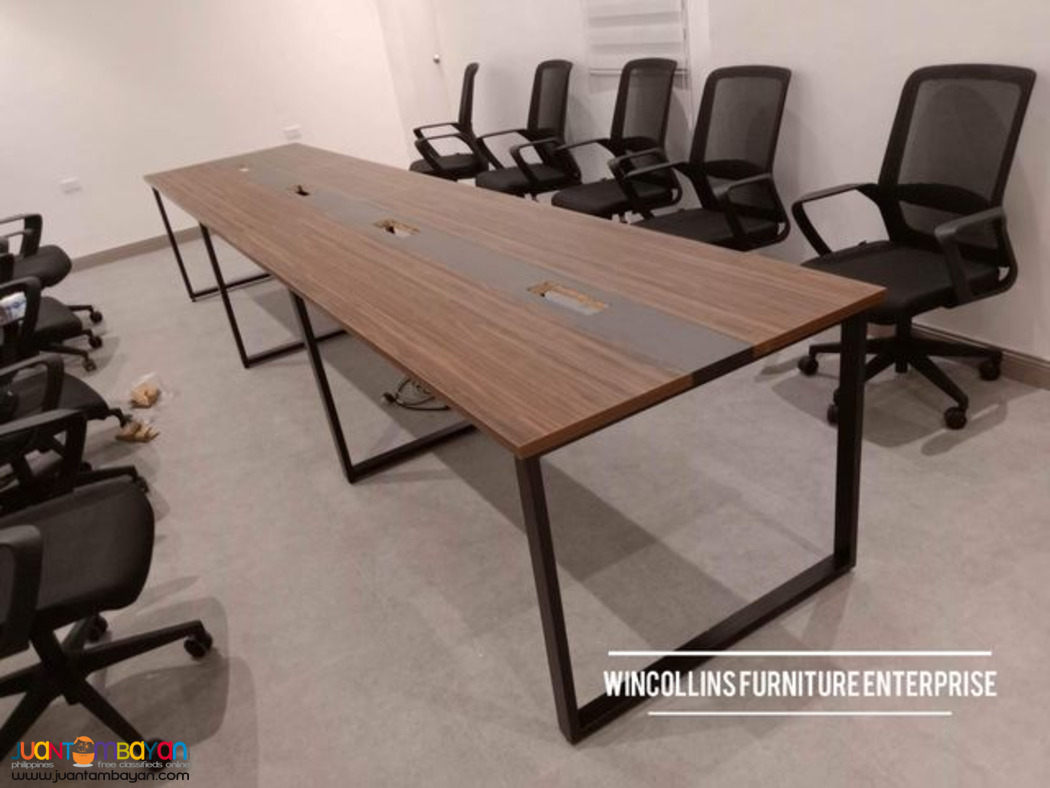 Conference table - office partition Office chairs 