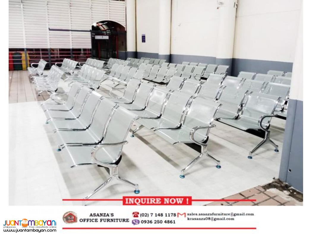 3-4-5 SEATER GANG-CHAIR | CHROME SERIES | FACTORY PRICE