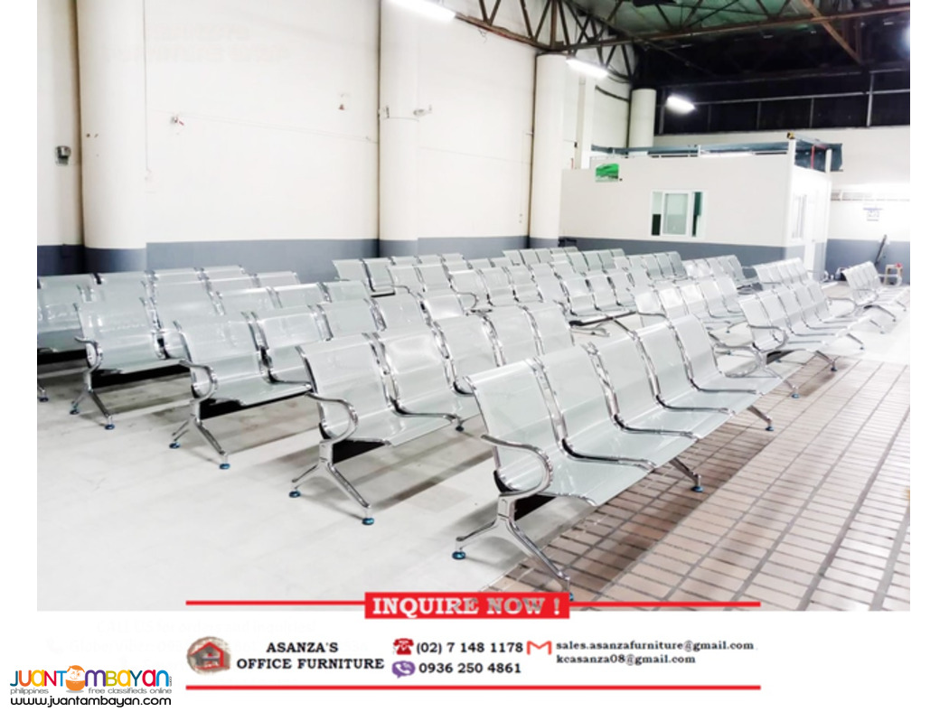 3-4-5 SEATER GANG-CHAIR | CHROME SERIES | FACTORY PRICE