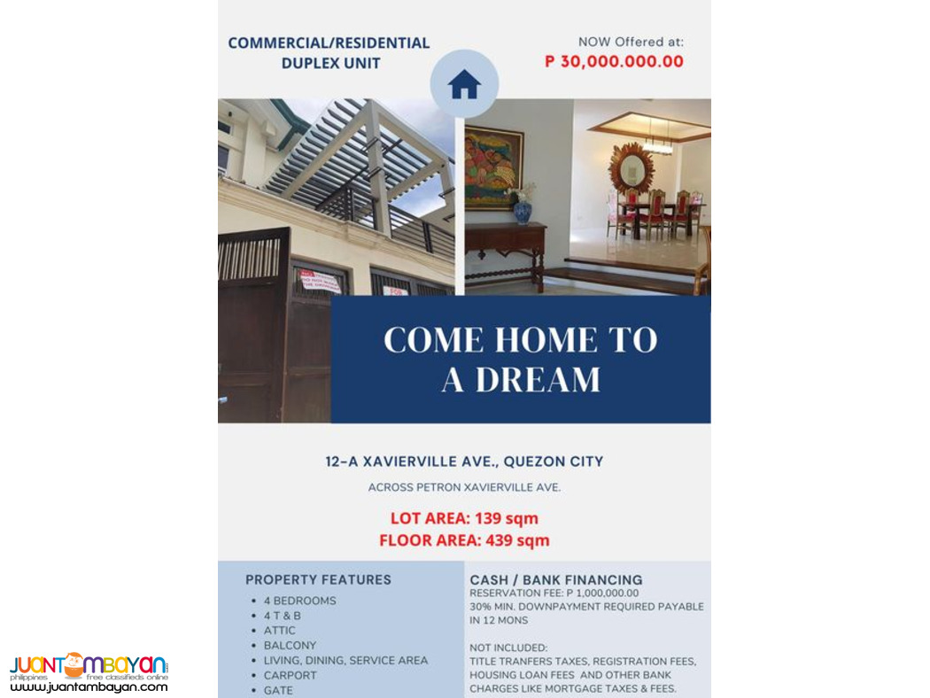 XAVIERVILLE UNIT- Quezon City/