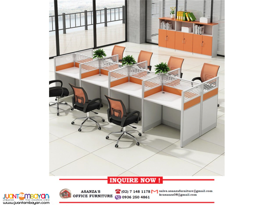 Fabric With Glass -Office Partition Workstation- Factory Price