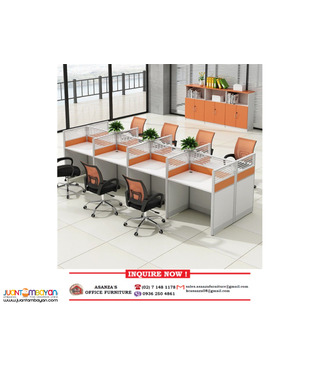Fabric With Glass -Office Partition Workstation- Factory Price