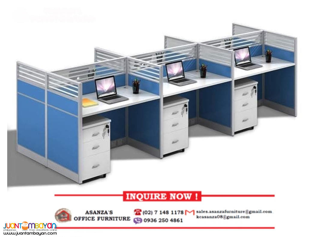 Fabric With Glass -Office Partition Workstation- Factory Price