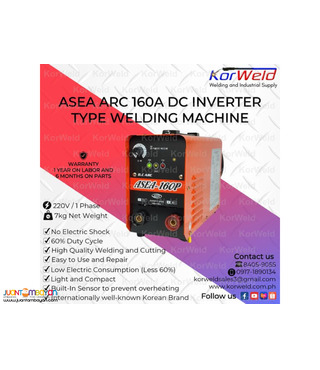 ASEA PORTABLE STICK/ARC WELDING MACHINE 160A