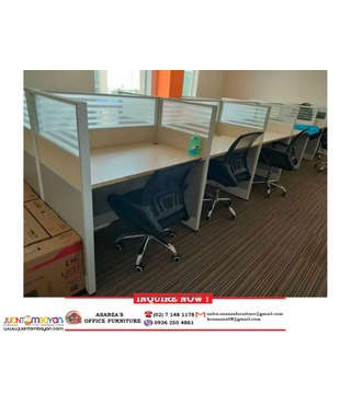 CUBICLE-WORKSTATION-PARTITION (FABRIC WITH GLASS)