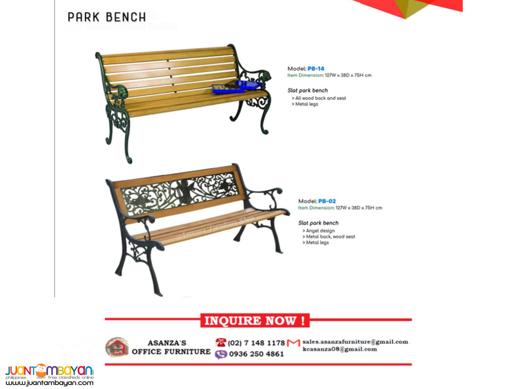 PARK BENCH | OFFICE CHAIR | FACTORY PRICE **