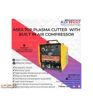 ASEA Plasma Cutter 70P with Built in Air Compressor