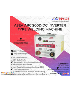 ASEA ARC 200D WHITE DC Inverter Type Welder