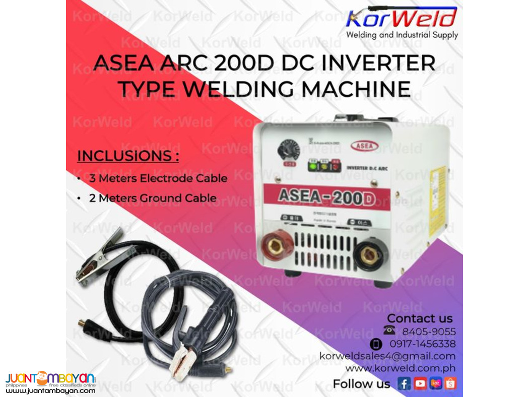 ASEA ARC 200D WHITE DC Inverter Type Welder