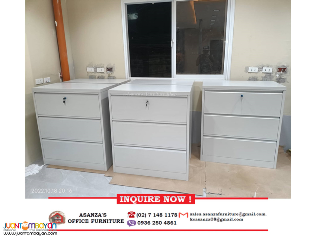 3-LAYER LATERAL FILING CABINET || FACTORY PRICE *