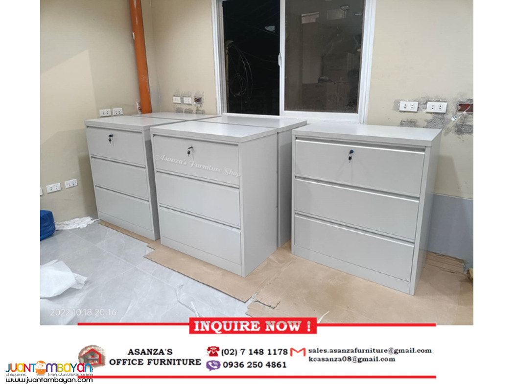 3-LAYER LATERAL FILING CABINET || FACTORY PRICE *