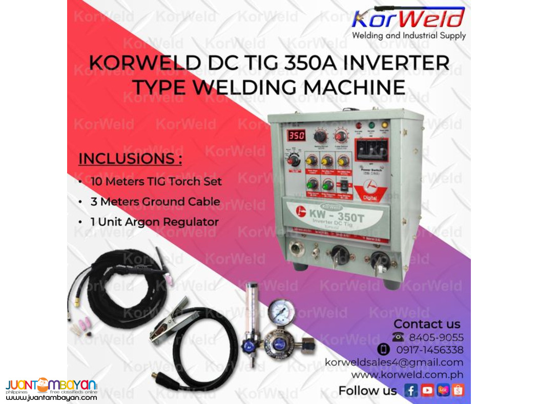 Korweld TIG 350A DC Inverter Type Welding Machine