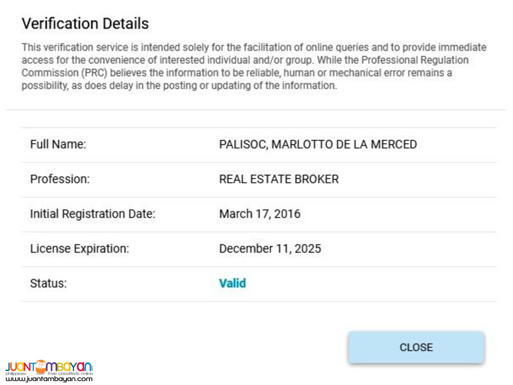 REAL ESTATE APPRAISAL SERVICES