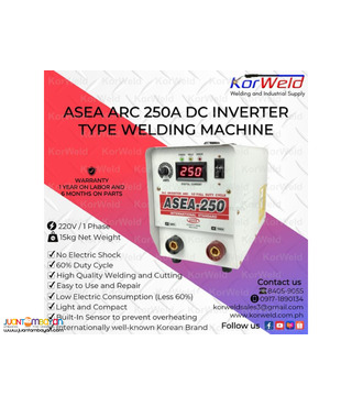 ASEA PORTABLE ARC/STICK WELDING MACHINE 250A