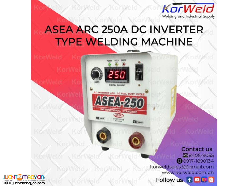 ASEA PORTABLE ARC/STICK WELDING MACHINE 250A