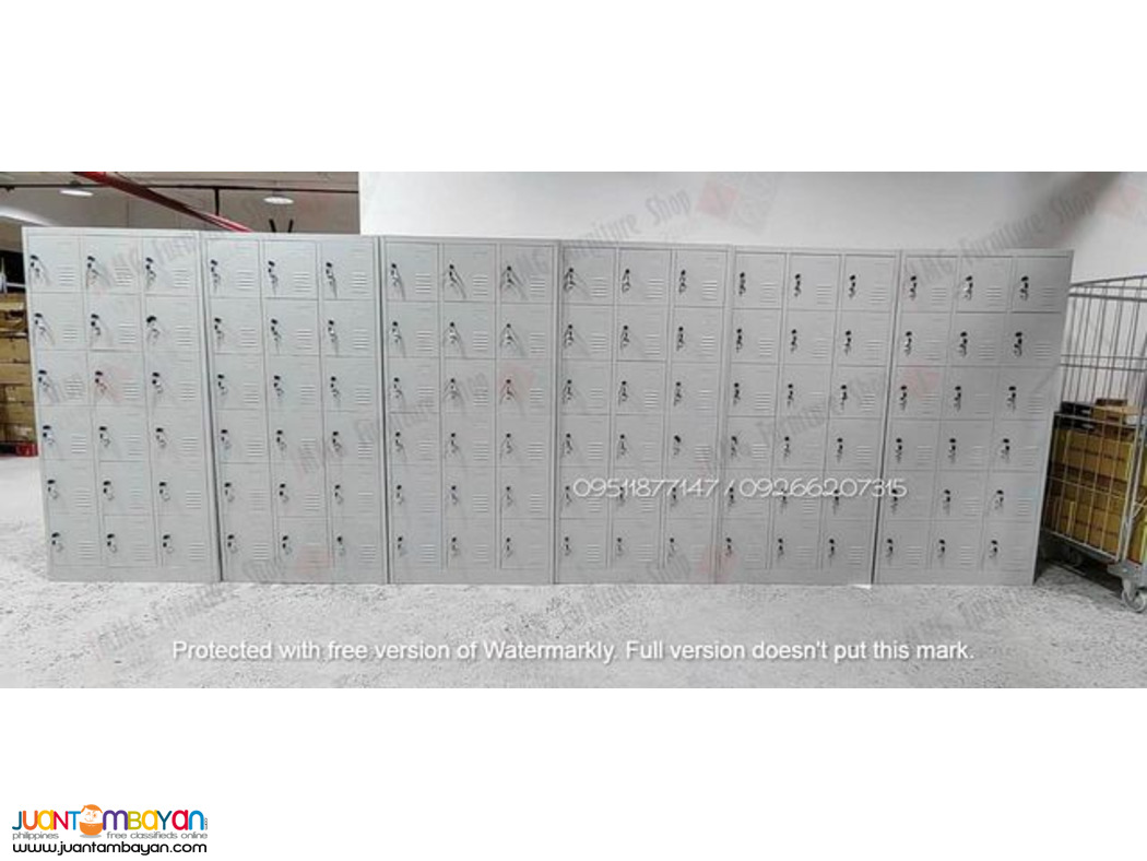 Steel locker cabinet